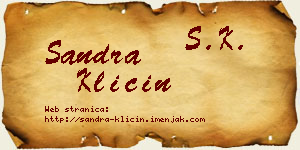 Sandra Klicin vizit kartica
